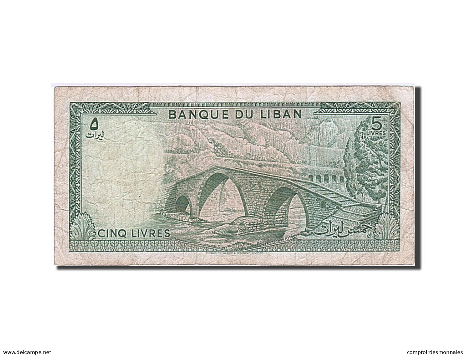 Billet, Lebanon, 5 Livres, 1978, 1978, KM:62c, TB - Lebanon