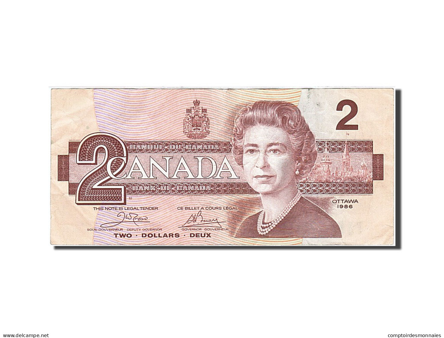 Billet, Canada, 2 Dollars, 1986-1991, 1986, KM:94a, TTB+ - Kanada