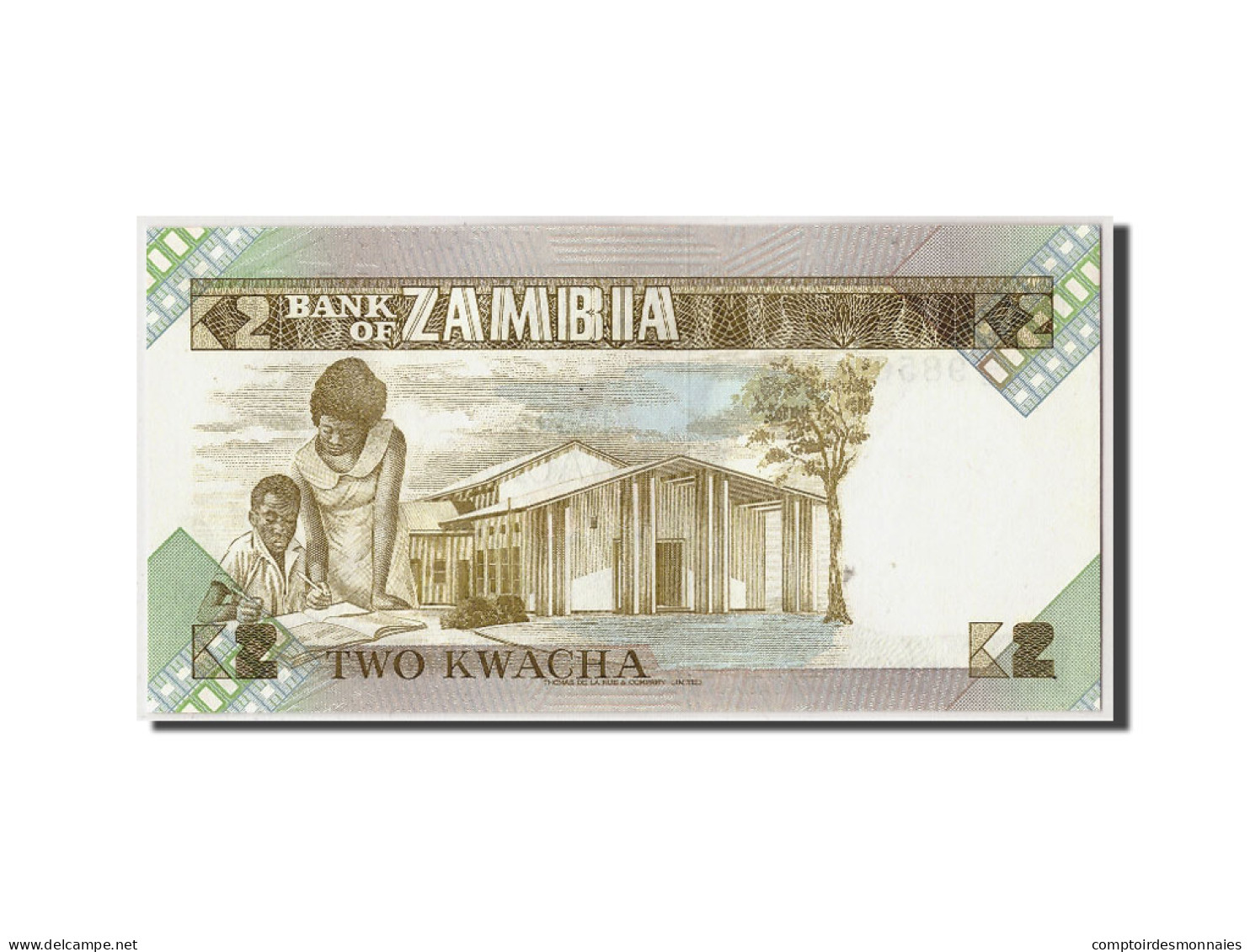 Billet, Zambie, 2 Kwacha, Undated (1980-88), Undated, KM:24c, NEUF - Zambie