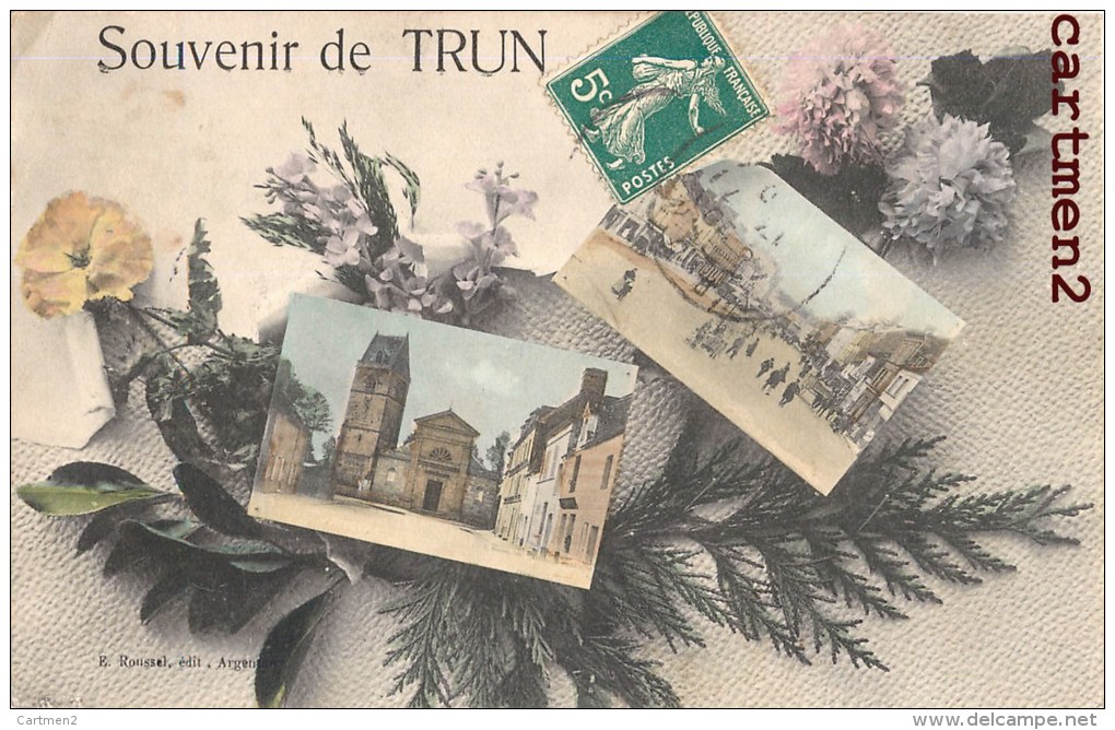 SOUVENIR DE TRUN MULTIVUES 61 ORNE - Trun