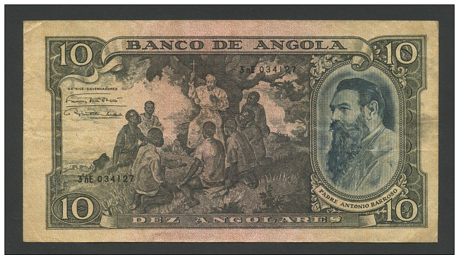 ANGOLA - 10 Angolares  1946  P78  Fine  ( Banknotes ) - Angola