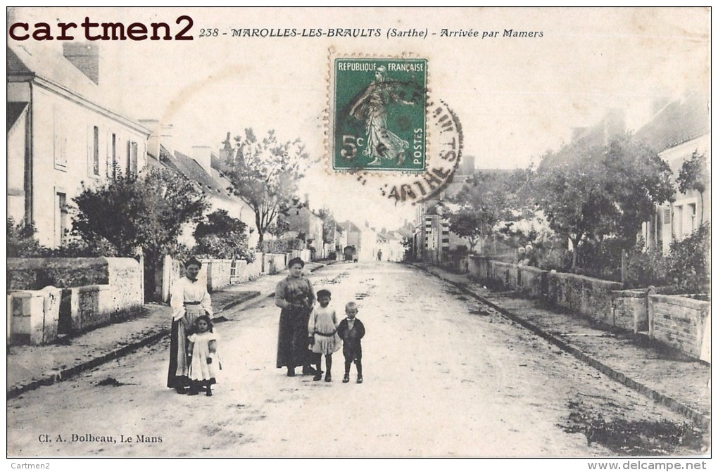 MAROLLES-LES-BRAULT ARRIVEE PAR MAMERS 72 SARTHE - Marolles