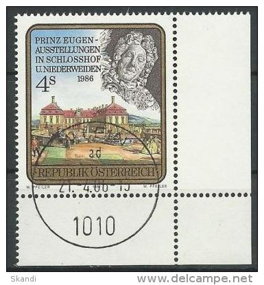 ÖSTERREICH 1986 MI-NR. 1845 ECKRAND O Used - Aus ABO (84) - Gebraucht