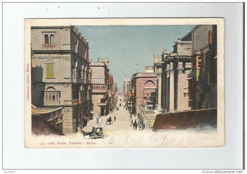 VALETTA MALTA 34 SDA REALE  1906 - Malte
