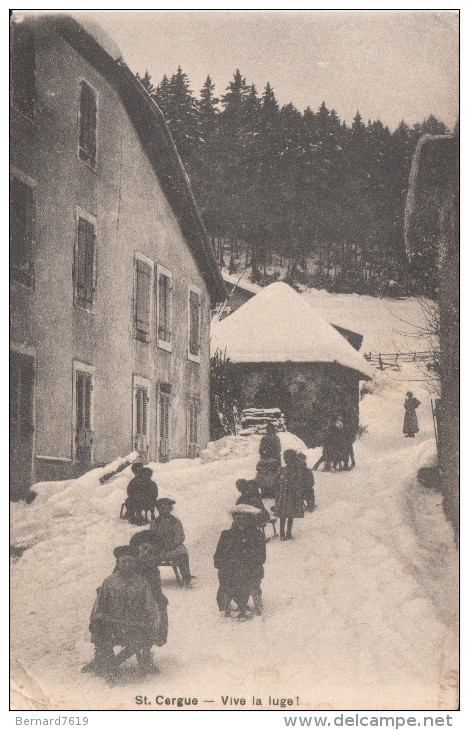 Suisse    Saint Cergue Vive La Luge - Saint-Cergue