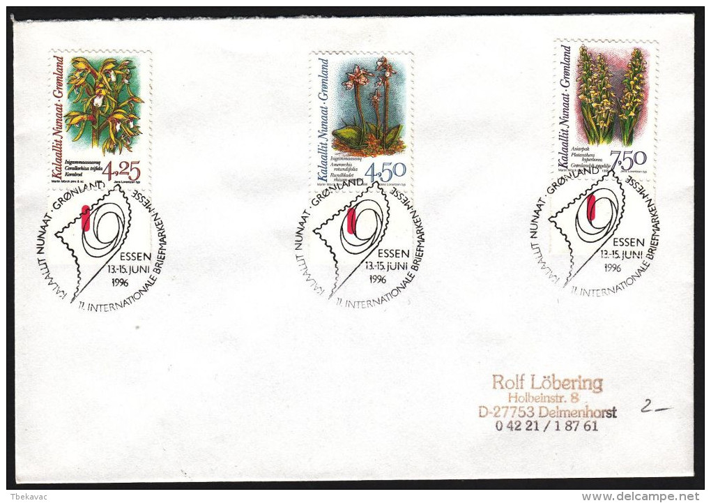 Greenland 1996 , Cover Essen To Delmenhorst W./special Postmark "Essen", Ref.bbzg - Thule