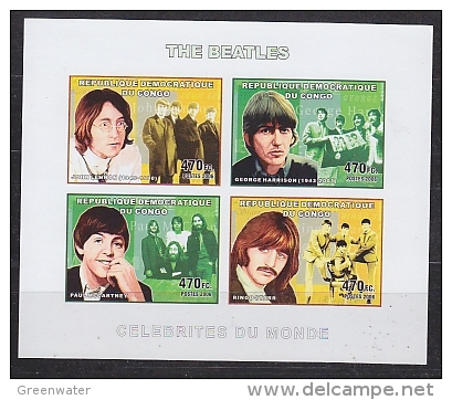 Congo 2006 The Beatles  M/s IMPERFORATED ** Mnh (26940A) - Ungebraucht