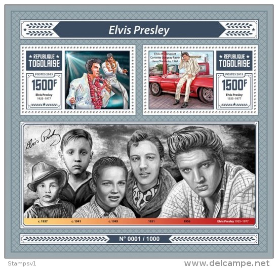 Togo. 2015 Elvis Presley. (606b) - Elvis Presley