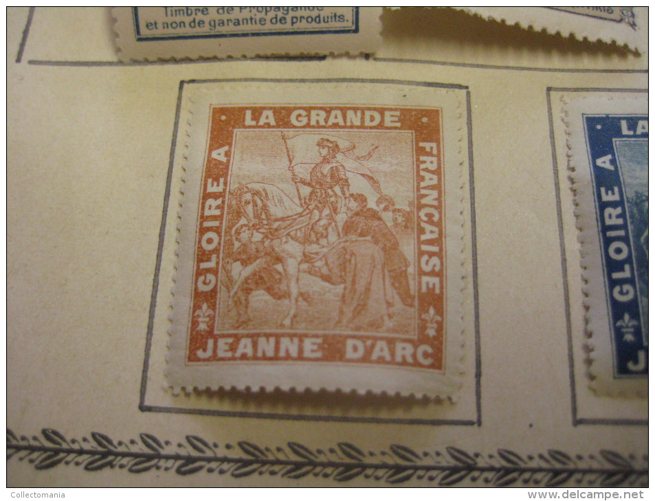 10 timbres scout Français - eronifilie 1918 approx. grande guère - superbe , Rare, ECLAREURS DE FRANCE padvinders