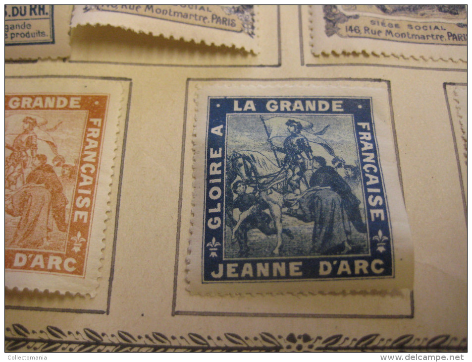 10 timbres scout Français - eronifilie 1918 approx. grande guère - superbe , Rare, ECLAREURS DE FRANCE padvinders