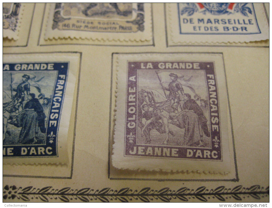 10 timbres scout Français - eronifilie 1918 approx. grande guère - superbe , Rare, ECLAREURS DE FRANCE padvinders