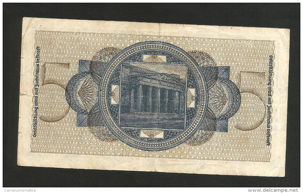 DEUTSCHLAND / GERMANY - 5 REICHSMARK (1940 -  1945) - WWII - 5 Reichsmark