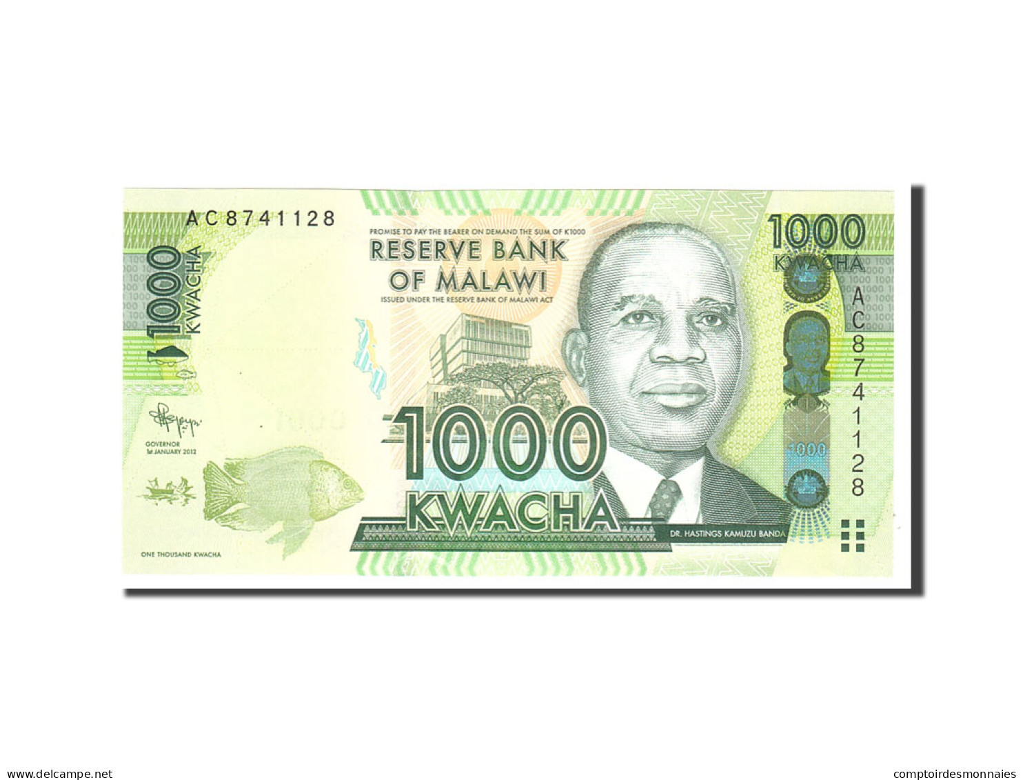 Billet, Malawi, 1000 Kwacha, 2012, 2012-01-01, KM:62, NEUF - Malawi