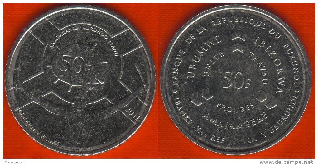 Burundi 50 Francs 2011 Km#22 "Drum" UNC - Burundi