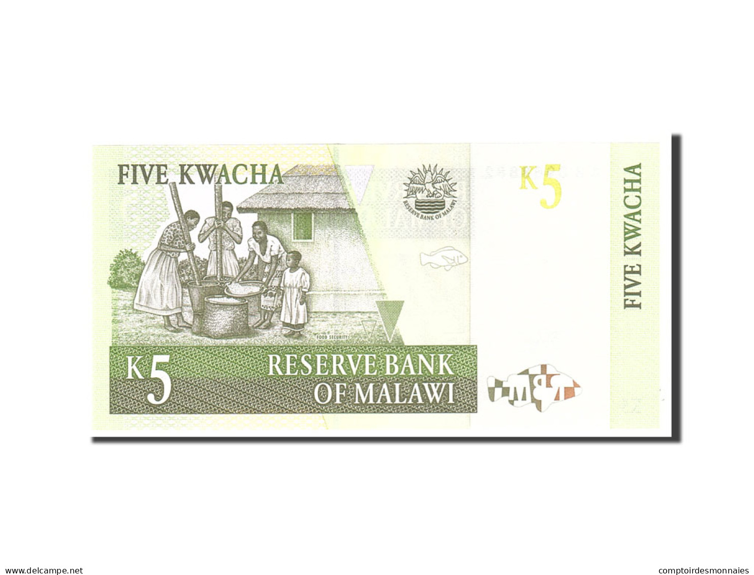 Billet, Malawi, 5 Kwacha, 1997, 1997-07-01, KM:36a, NEUF - Malawi