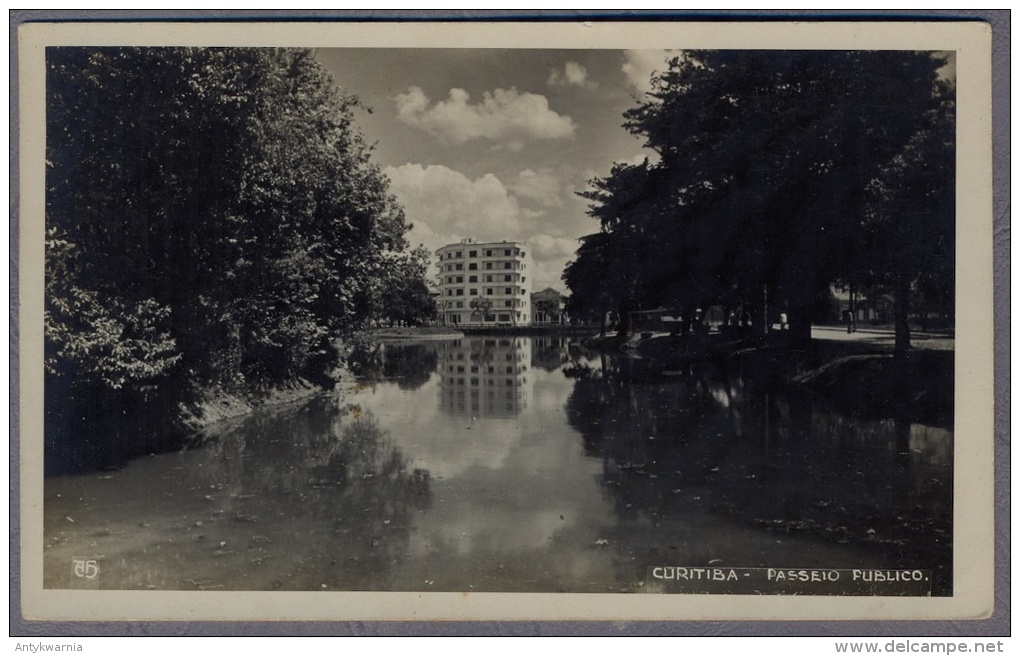 CURITIBA  Passeio Publico About  1945y.   B512 - Curitiba