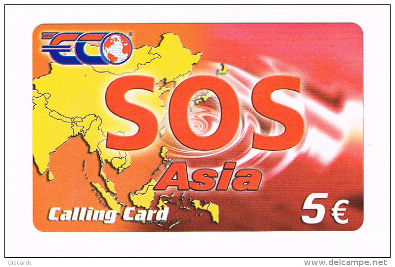 GERMANIA (GERMANY)  - ECO   (REMOTE) - SOS ASIA -  MINT  -  RIF. 8993 - GSM, Voorafbetaald & Herlaadbare Kaarten