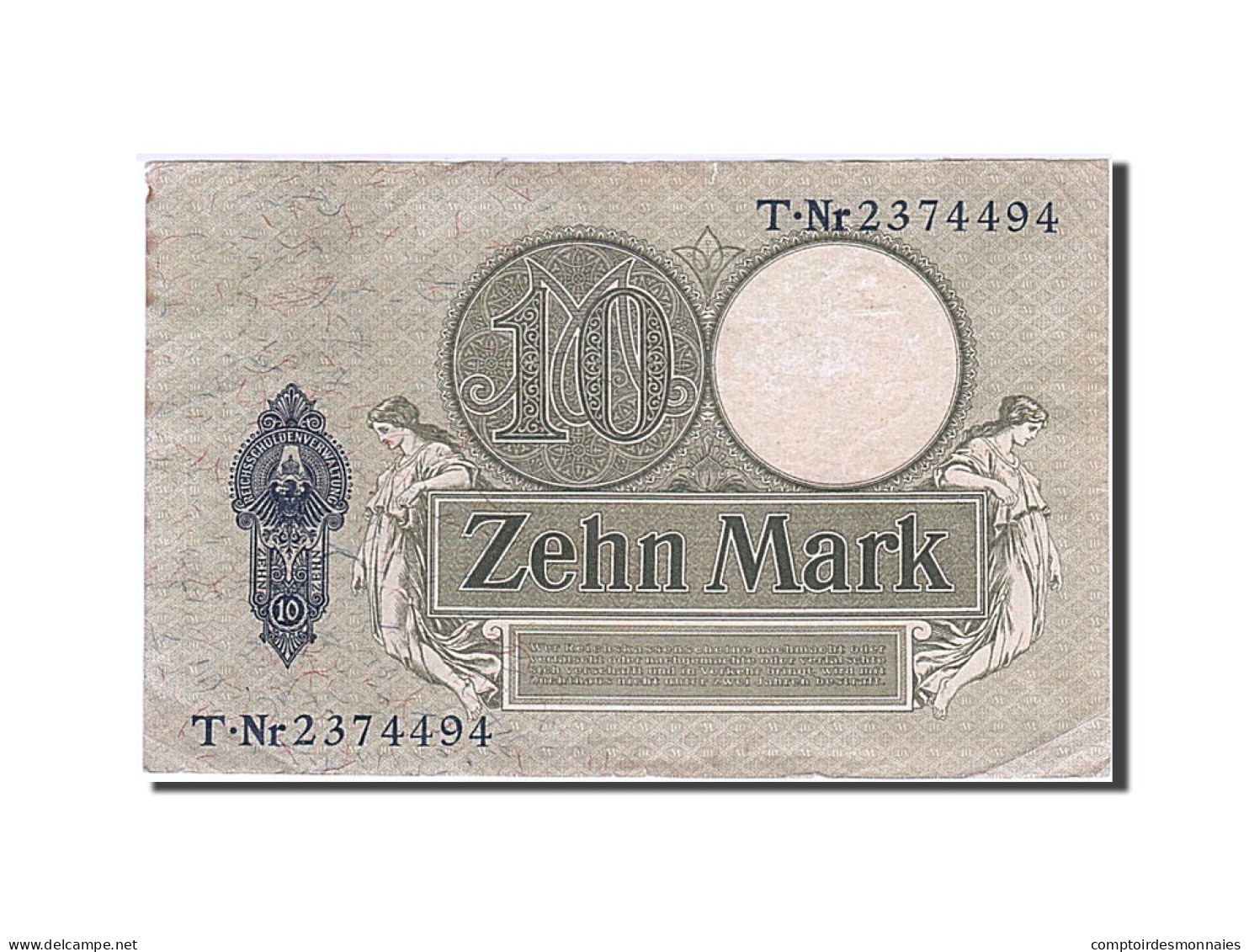 Billet, Allemagne, 10 Mark, 1904-1906, 1906-10-06, KM:9b, TTB - 10 Mark