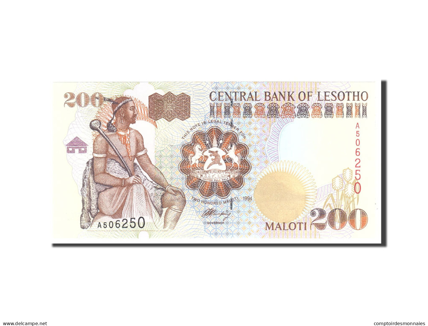 Billet, Lesotho, 200 Maloti, 1994, Undated, KM:20a, NEUF - Lesoto