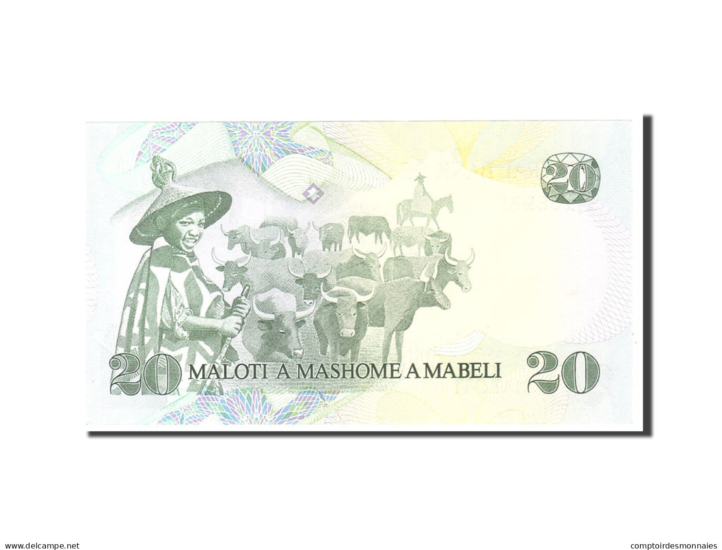 Billet, Lesotho, 20 Maloti, 1984, Undated, KM:7b, NEUF - Lesoto