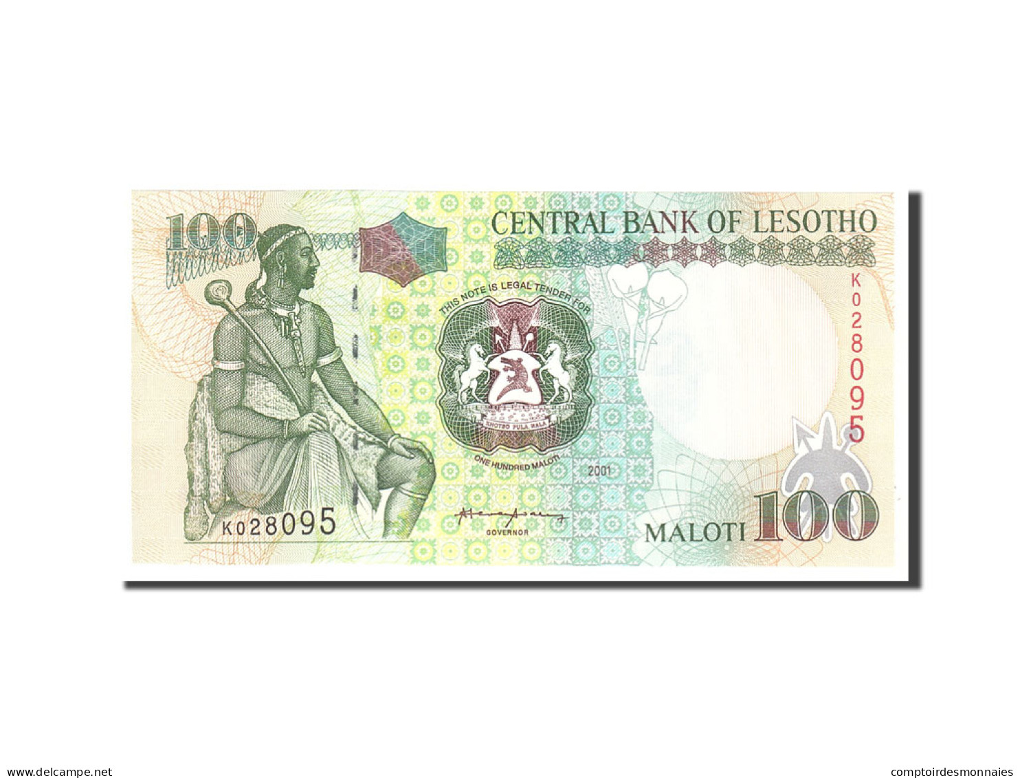 Billet, Lesotho, 100 Maloti, 2001, Undated, KM:19b, NEUF - Lesotho