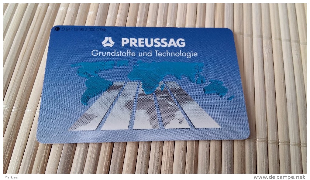 Private Card Germany Preussag Mint,Neuve) Only 5000 Made  2 Scans Rare - O-Series: Kundenserie Vom Sammlerservice Ausgeschlossen