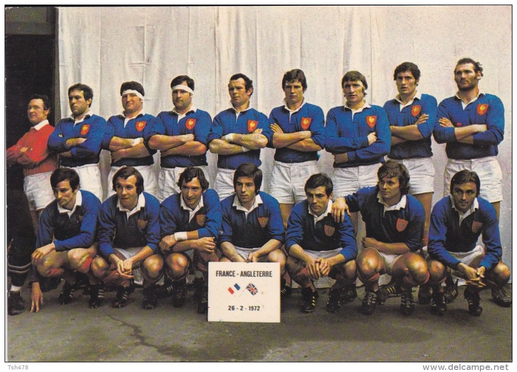 RUGBY---FRANCE-ANGLETERRE--le 26 Février 1972---voir 2 Scans - Rugby