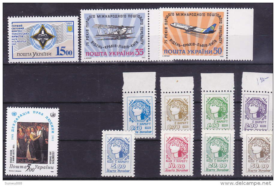 Ukraine - Lot De +50 Timbres Stamps Neuf (Incl; Scott 118-130 133 148 - 166-169 - 191....) See Scans - Ukraine