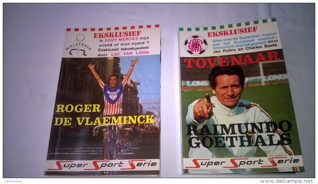 Raymond Goethals- Roger De Vlaeminck- 2 Boeken Uit 1973, Als Nieuw (was Nog In Plastic Verpakt) Wielrennen, Voetbal - Sachbücher