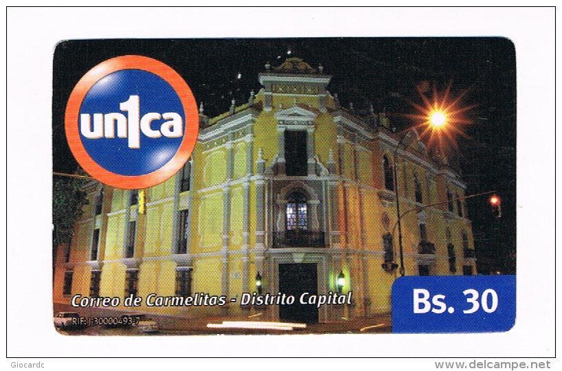 VENEZUELA  - CANTV   (GSM RECHARGE) - UN1CA: CORREO DE CARMELITAS - USED  -  RIF. 9018 - Venezuela