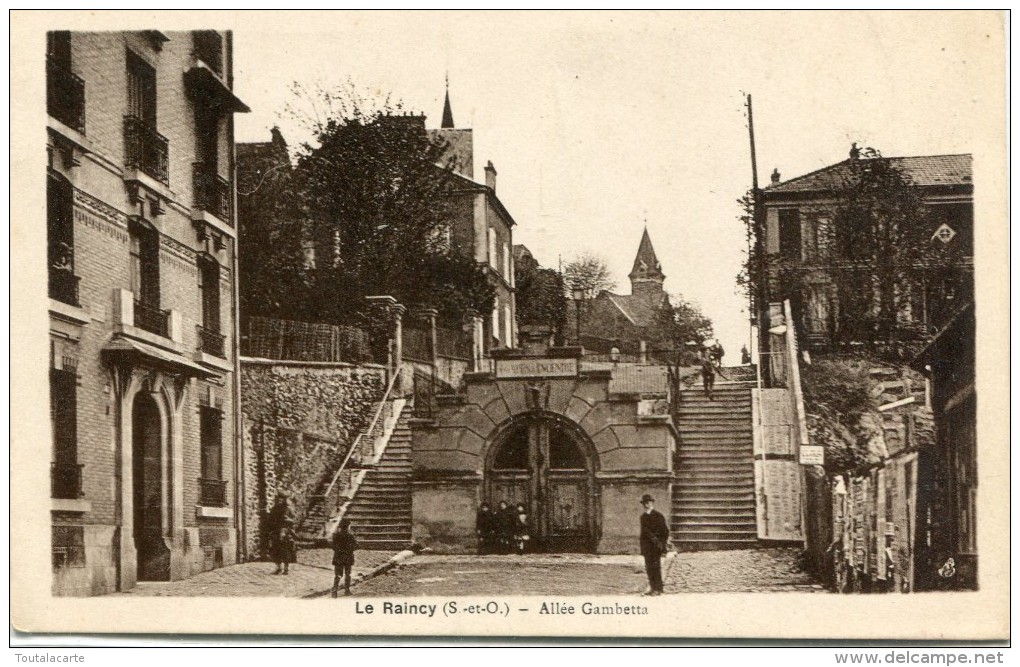 CPA 93 LE RAINCY ALLEE GAMBETTA - Le Raincy