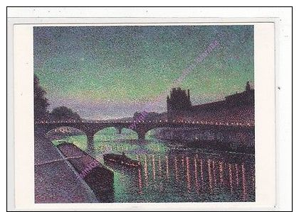 CP TABLEAU MAXIMILIEN LUCE Le Louvre Et Le Pont Du Carrousel Effet De Nuit - Non Classificati