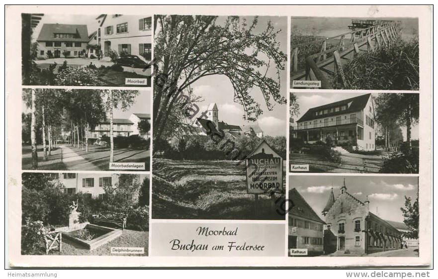 Moorbad Buchau Am Federsee - Foto-AK - Verlag Hildenbrand Göppingen Gel. 1959 - Bad Buchau