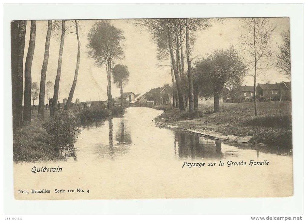 Quiévrain  Paysage Sur La Grand Honelle - Quiévrain