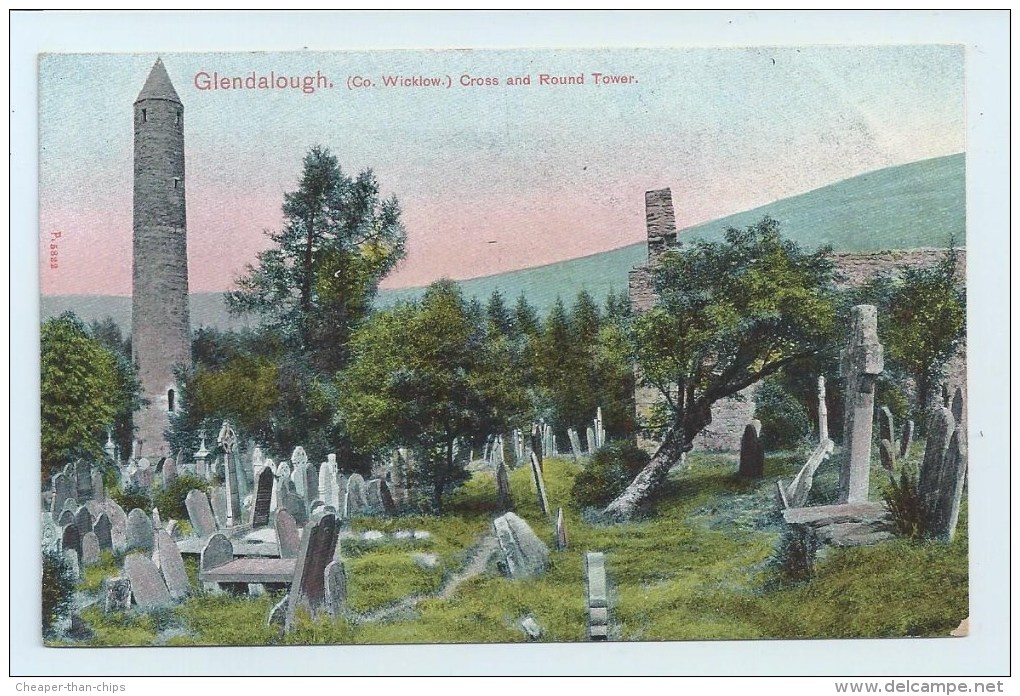 Glendalough - Cross And Round Tower - Peacock - Wicklow