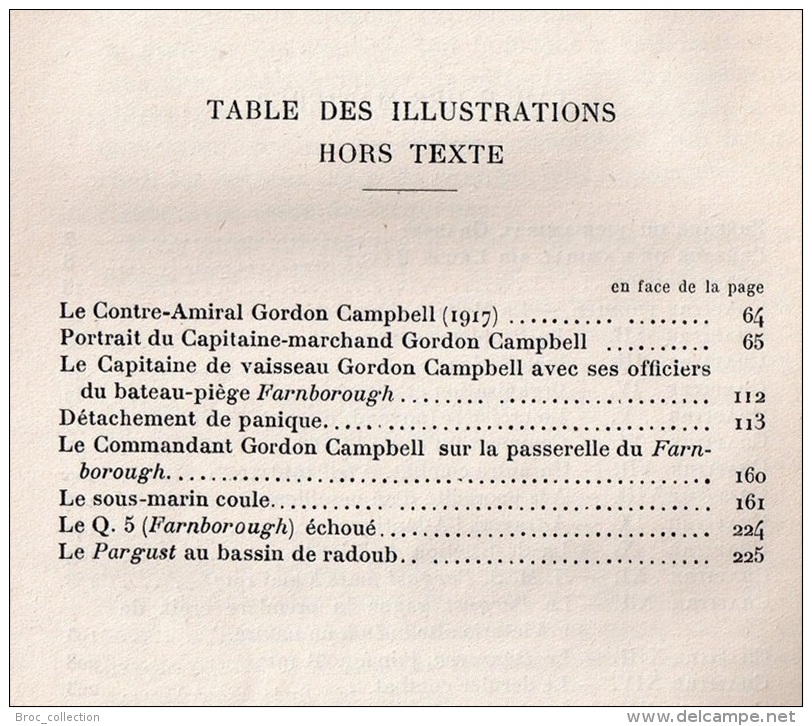 Mes Navires Mystérieux, Contre-amiral Gordon Campbell, 1929, Guerre 1914 - 1918, Grasset Et Sir Lewis Bayly, Marine - Guerre 1914-18