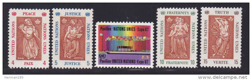 NATIONS UNIES NEW-YORK N°  165 à 169 ** MNH Neufs Sans Charnière, TB  (D1365) - Neufs