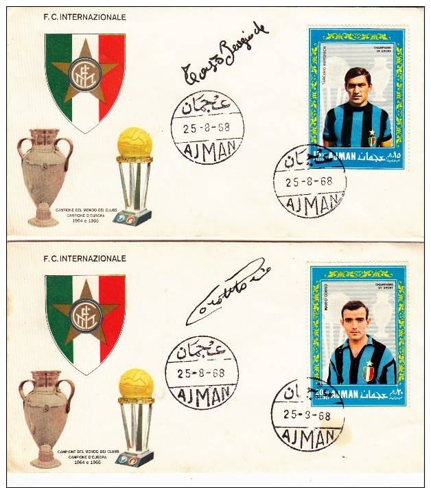 FDC INTER   AJMAN 1968 - Storia Postale