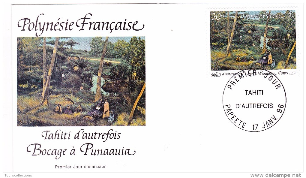 POLYNESIE FRANCAISE 1996 @ Enveloppe Premier Jour FDC Bocage à Punaauia - Tahiti Papeete - FDC