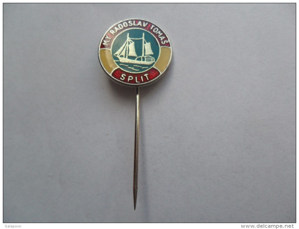 MY RADOSLAV TOMAS SPLIT SAILING YACHTING PINS BADGES  P - Sailing, Yachting