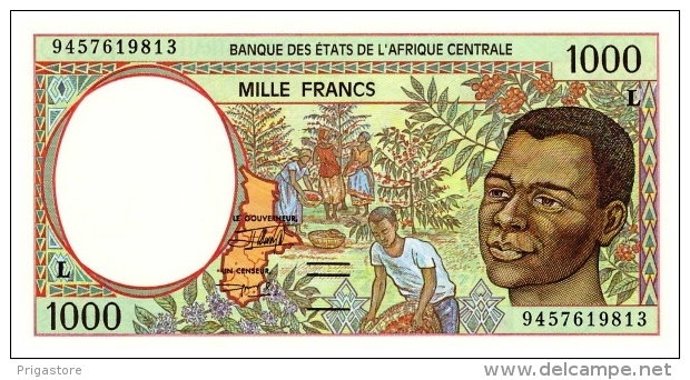 East African States - Afrique Centrale Gabon 1994 Billet 1000 Francs Pick 402 B Neuf 1er Choix UNC - Gabon