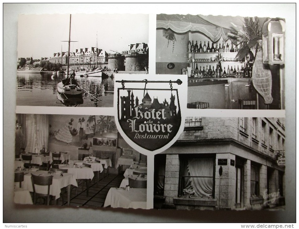 Carte Postale Saint Malo Hotel Du Louvre (menu Du 24/9/1960) - Saint Malo