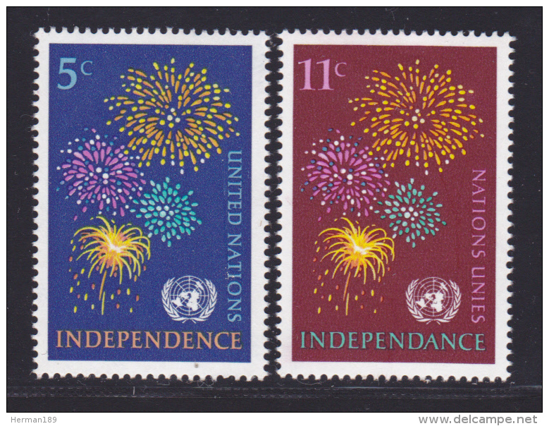 NATIONS UNIES NEW-YORK N°  163 &amp; 164 * MLH Neufs Avec Charnière, TB  (D1372) - Nuovi