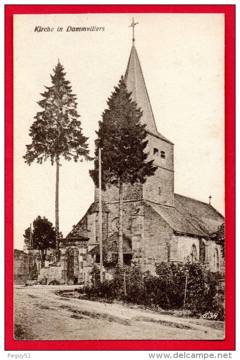 55. Damvillers. Eglise Saint Maurice. Feldpost Camouflé. Avril  1917 - Damvillers