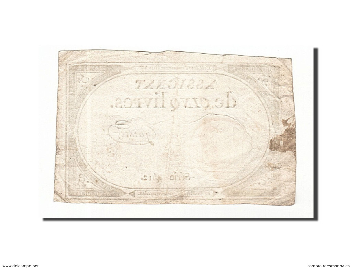 Billet, France, 5 Livres, 1793, 1793-10-31, Goust, TTB, KM:A76, Lafaurie:171 - Assignats