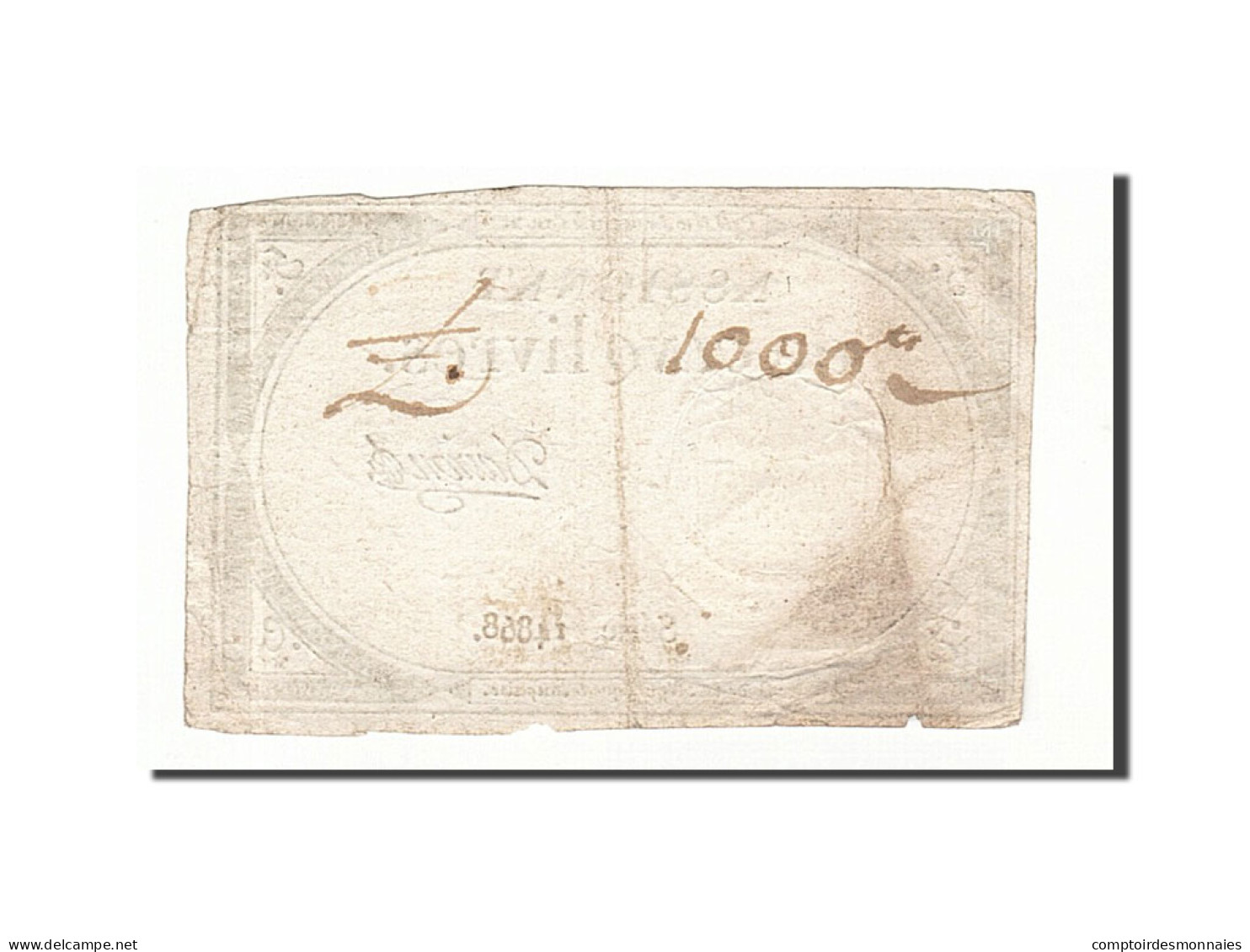 Billet, France, 5 Livres, 1793, 1793-10-31, Davion, TB+, KM:A76, Lafaurie:171 - Assignate