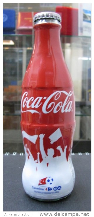 AC - COCA COLA - CARREFOURSA CARREFOUR 2015 SHRINK WRAPPED EMPTY GLASS BOTTLE & CROWN CAP - Bottles