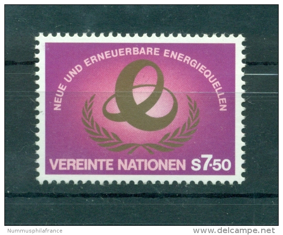 Nations Unies Vienne  1981 - Y & T N. 20 - Sources D'énergie Nouvelles Et Renouvelables - Ungebraucht