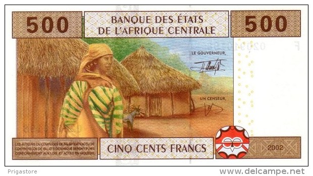 East African States - Afrique Centrale Guinée Equatoriale 2002 Billet 500 Francs Pick 506 Neuf 1er Choix UNC - Equatorial Guinea