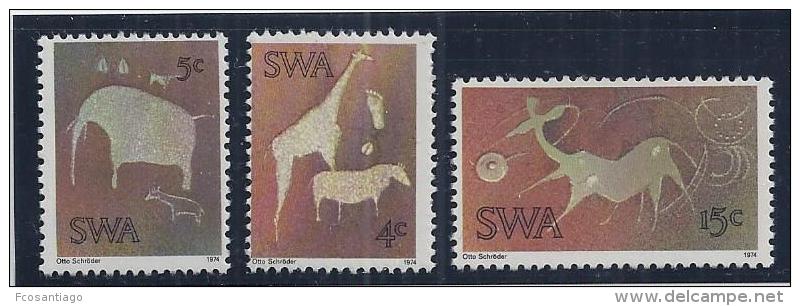 AFRICA DEL SUR 1974 - Yvert #338/40 - MNH ** - Nuevos